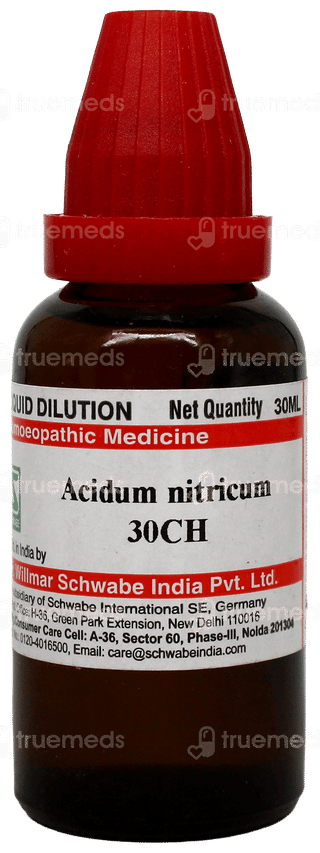 Dr Willmar Schwabe India Acidum Nitricum 30 Ch Dilution 30 Ml